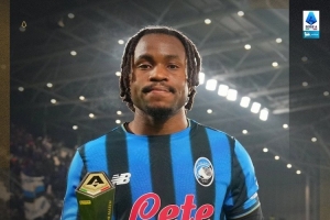 小角度爆射破门！卢克曼当选亚特兰大vs米兰全场最佳球员